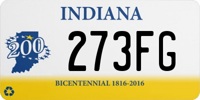 IN license plate 273FG