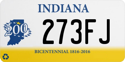 IN license plate 273FJ