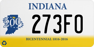 IN license plate 273FO