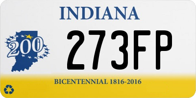 IN license plate 273FP