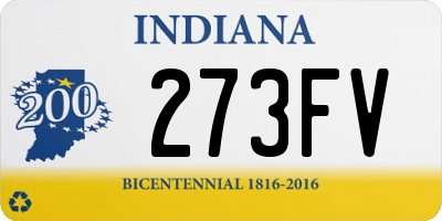 IN license plate 273FV