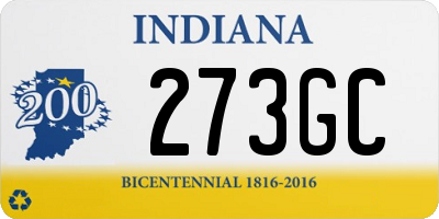 IN license plate 273GC