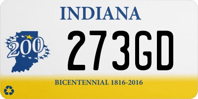 IN license plate 273GD