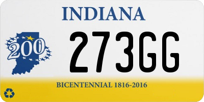 IN license plate 273GG