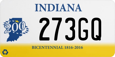 IN license plate 273GQ