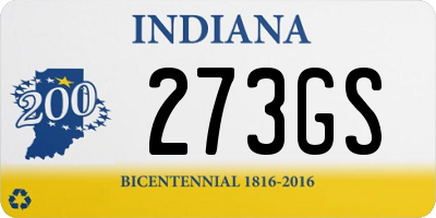 IN license plate 273GS