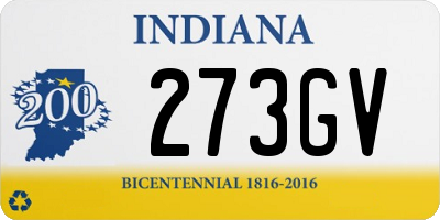 IN license plate 273GV