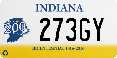 IN license plate 273GY