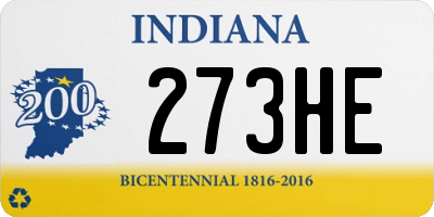 IN license plate 273HE