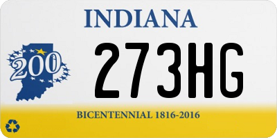 IN license plate 273HG