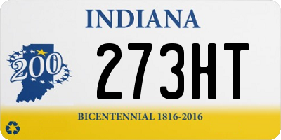 IN license plate 273HT