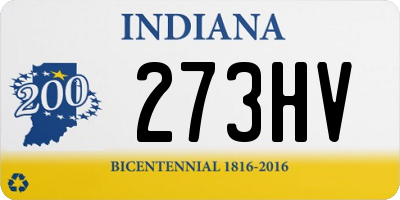 IN license plate 273HV