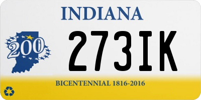 IN license plate 273IK