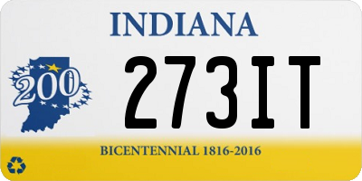 IN license plate 273IT