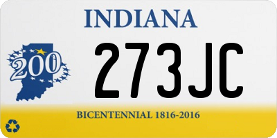 IN license plate 273JC