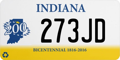 IN license plate 273JD