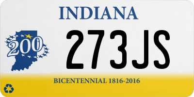 IN license plate 273JS