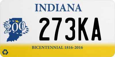 IN license plate 273KA