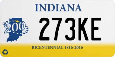 IN license plate 273KE