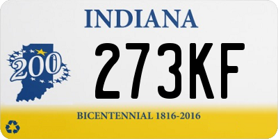 IN license plate 273KF