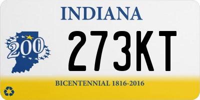 IN license plate 273KT