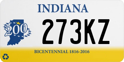 IN license plate 273KZ