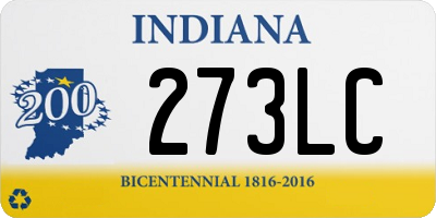 IN license plate 273LC