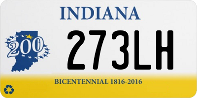 IN license plate 273LH