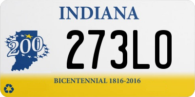 IN license plate 273LO