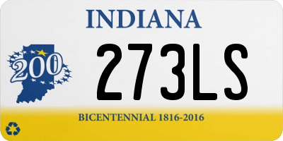 IN license plate 273LS