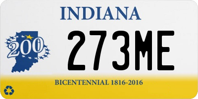 IN license plate 273ME