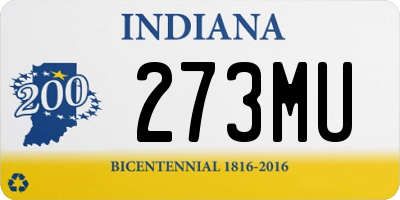 IN license plate 273MU