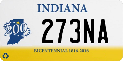 IN license plate 273NA