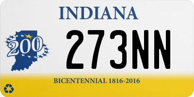 IN license plate 273NN