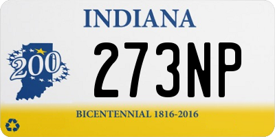 IN license plate 273NP