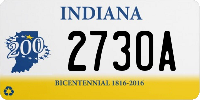 IN license plate 273OA