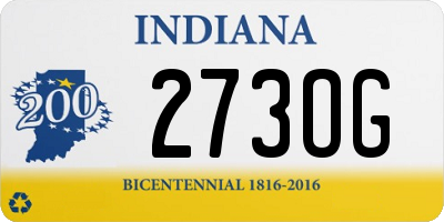 IN license plate 273OG