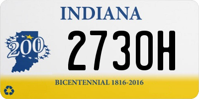 IN license plate 273OH