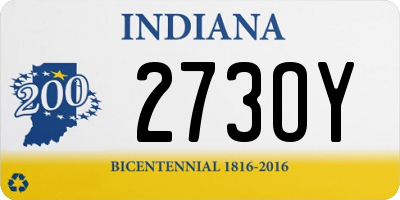 IN license plate 273OY