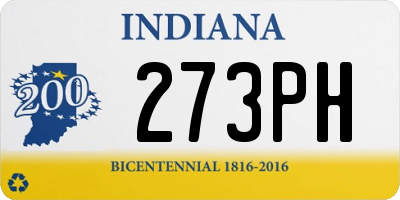 IN license plate 273PH