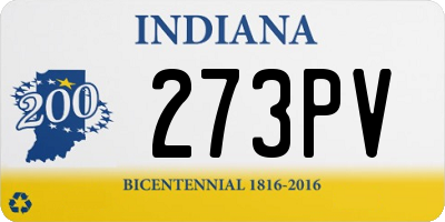 IN license plate 273PV