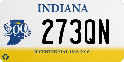 IN license plate 273QN