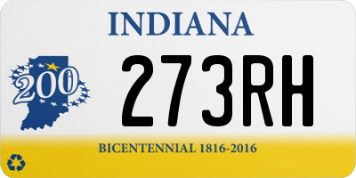 IN license plate 273RH