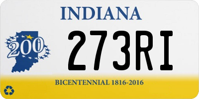 IN license plate 273RI