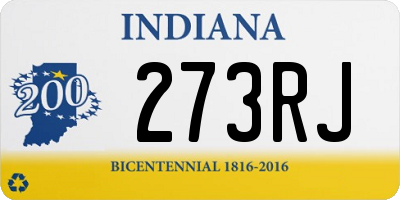 IN license plate 273RJ