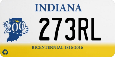 IN license plate 273RL