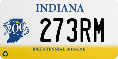 IN license plate 273RM