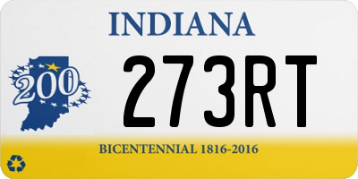 IN license plate 273RT