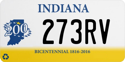 IN license plate 273RV