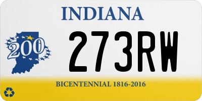 IN license plate 273RW